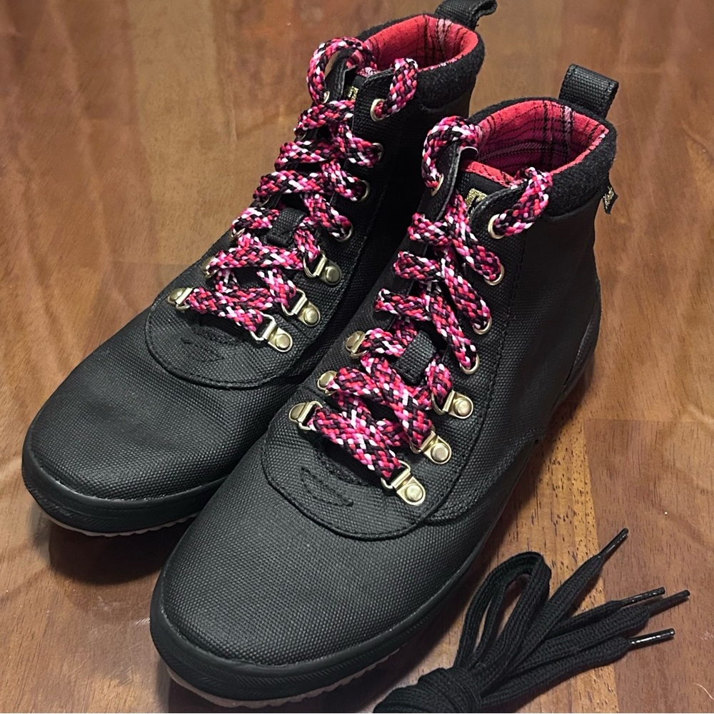 Keds Scout Boot II Black Water Resistant Canvas Duck Boots Women US 8.5 WF65576